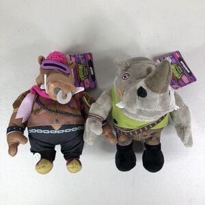 Teenage Mutant Ninja Turtles Mutant Mayhem Bebop Rocksteady 8" Plush Stuffed Toy